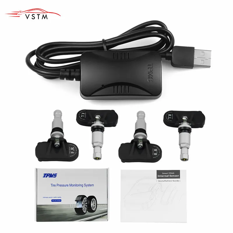 TPMS USB Android Car Tire Pressure Monitoring System Display 4 Internal Sensors Android Navigation Tyre Pressure Alarm 0-116Psi
TPMS USB Android Car Tire Pressure Monitoring System Display 4 Internal Sensors Android Navigation Tyre Pressure Alarm 0-116Psi