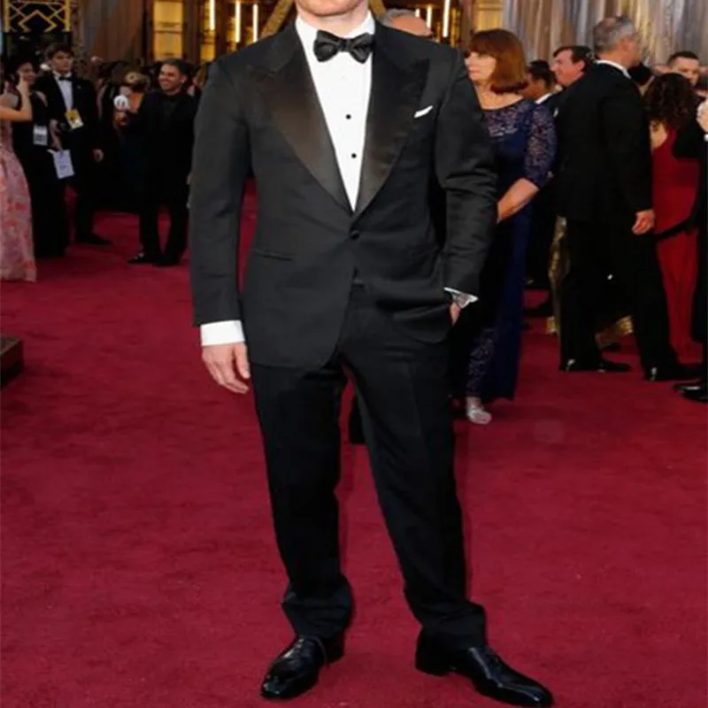 2017 Oscar One Button Man suits Black Groom Tuxedos Groomsmen Men's Wedding Prom Suits Tailor men Suit Blazer (Jacket+Pants)
2017 Oscar One Button Man suits Black Groom Tuxedos Groomsmen Men's Wedding Prom Suits Tailor men Suit Blazer (Jacket+Pants)
