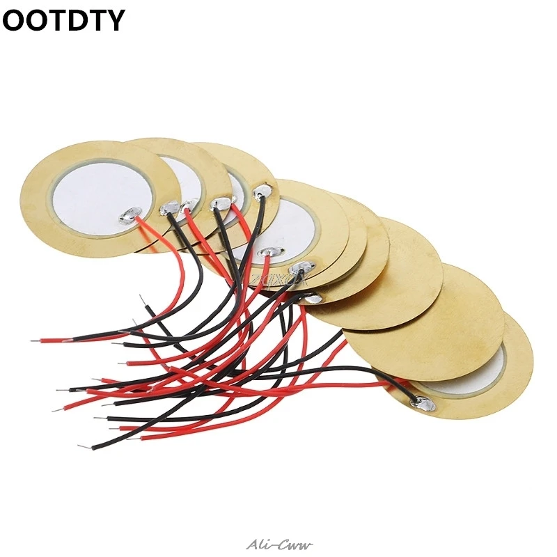 10pcs 35mm Piezo Elements buzzer Sounder Sensor Trigger Drum Disc+ wire copper Z10
10pcs 35mm Piezo Elements buzzer Sounder Sensor Trigger Drum Disc+ wire copper Z10