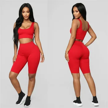 2019 Hot Women Sports Yoga Clothes Set Two Pieces Gym Running Fitness Clothing Workout Tank Vest Crop Tops Bodycon Shorts Pants
2019 Hot Women Sports Yoga Clothes Set Two Pieces Gym Running Fitness Clothing Workout Tank Vest Crop Tops Bodycon Shorts Pants