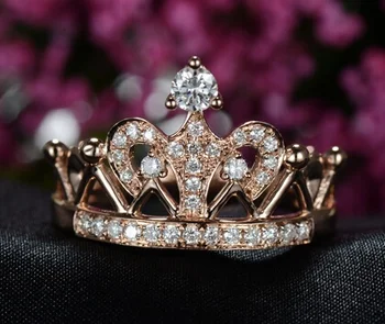 Vintage Pure Rose Gold 14Karat Crown Style Reliable Fine Diamond Engagement Ring For Woman Authentic Sterling Gold Women
Vintage Pure Rose Gold 14Karat Crown Style Reliable Fine Diamond Engagement Ring For Woman Authentic Sterling Gold Women