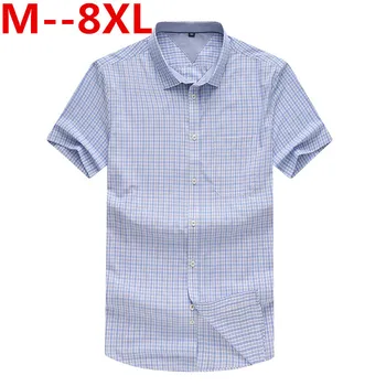 10XL 8XL 6XL 5XL 4XL Men Shirt Camisas Soical maseulina Men's Fashion Plaid Short Sleeve Shirt Male Casual Shirt Chemise Homme
10XL 8XL 6XL 5XL 4XL Men Shirt Camisas Soical maseulina Men's Fashion Plaid Short Sleeve Shirt Male Casual Shirt Chemise Homme