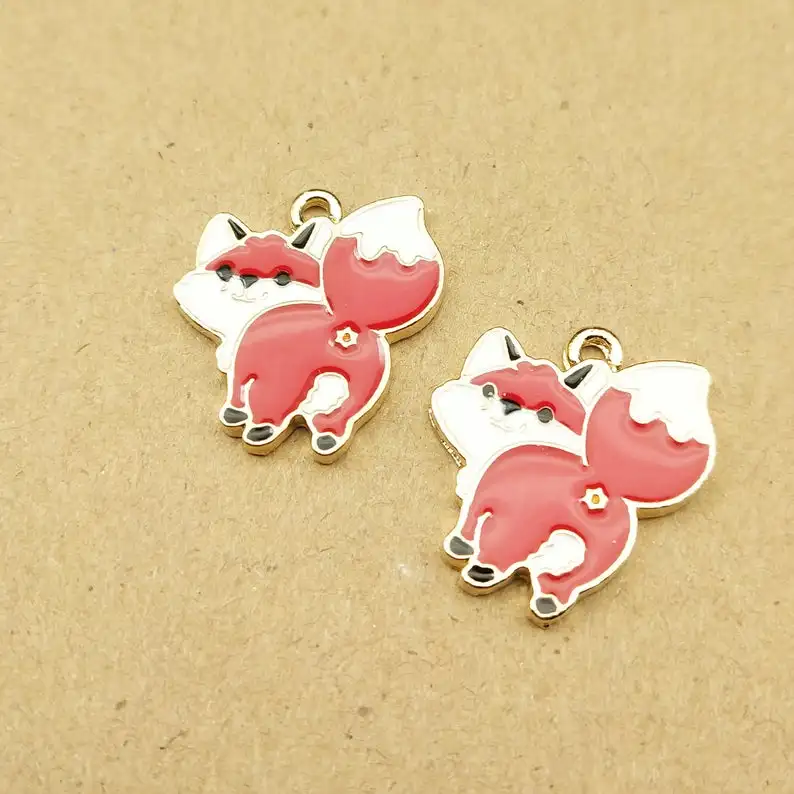 10pcs 18x21mm enamel fox charm for jewelry making and crafting fashion earring charms enamel animal pendants
10pcs 18x21mm enamel fox charm for jewelry making and crafting fashion earring charms enamel animal pendants