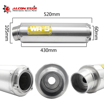 Alconstar-60mm Motorcycle WRS Exhaust 250cc 400cc CBR250 CBR400 CB400 R6 VFR400 FZR400 Pit Bike Escapamento De Moto Accessories
Alconstar-60mm Motorcycle WRS Exhaust 250cc 400cc CBR250 CBR400 CB400 R6 VFR400 FZR400 Pit Bike Escapamento De Moto Accessories