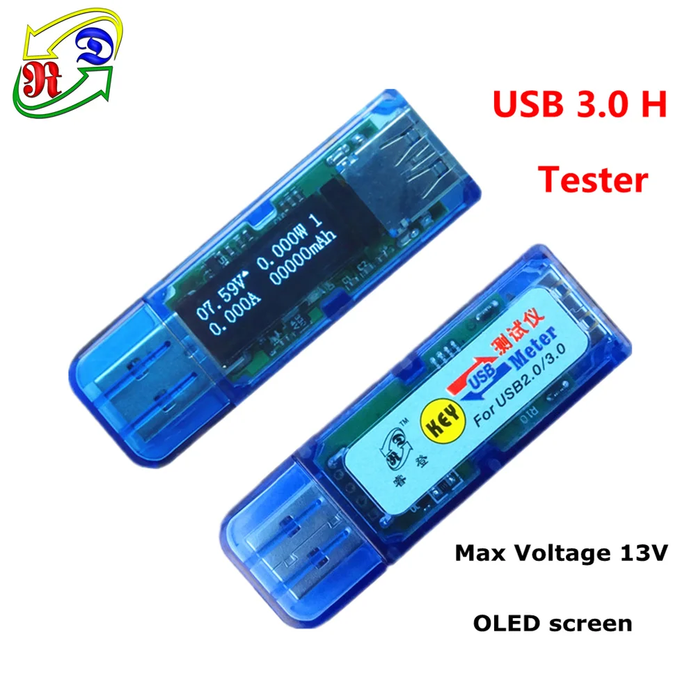 RD USB 3.0 H white 4 bit OLED detector USB voltmeter ammeter power capacity voltage current tester meter power bank battery
RD USB 3.0 H white 4 bit OLED detector USB voltmeter ammeter power capacity voltage current tester meter power bank battery