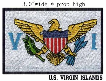 U.S. Virgin Islands Flag 3"wide embroidery patch for embroidery craft/bordado para roupa/eagle with flag 
U.S. Virgin Islands Flag 3"wide embroidery patch for embroidery craft/bordado para roupa/eagle with flag