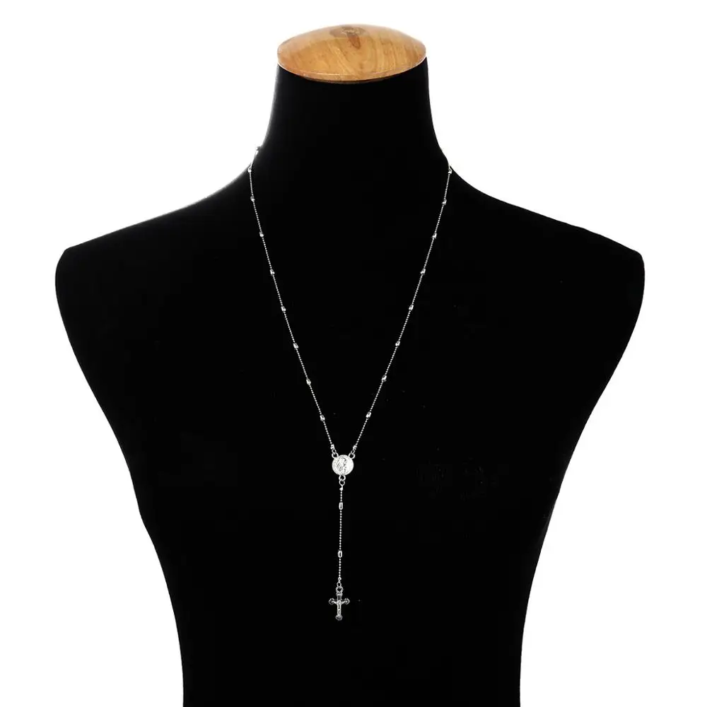 CJZBLXLX00262Fashion Long Beads Necklace Women Sweater Chain Metal Gold Silver Color Cross Pendant Necklaces Collier Bijoux fem
CJZBLXLX00262Fashion Long Beads Necklace Women Sweater Chain Metal Gold Silver Color Cross Pendant Necklaces Collier Bijoux fem