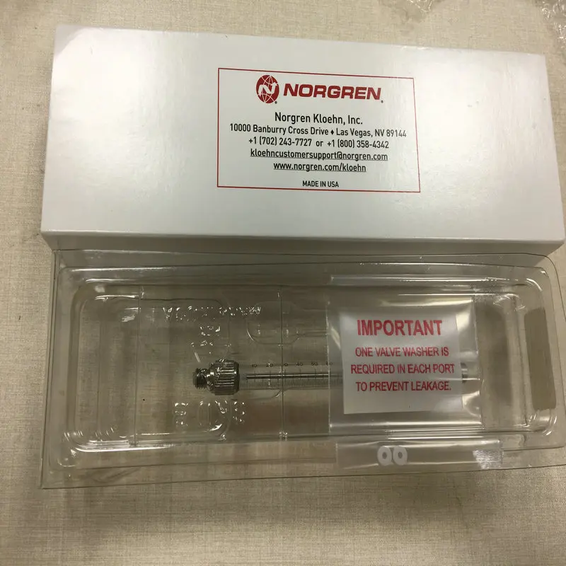 Kloehn 500ul Sampling syringe MINDRAY BS-200/BS-400 chemistry analyzer 500ul Syringe(Zero Dead Volume) 082-000430-00
Kloehn 500ul Sampling syringe MINDRAY BS-200/BS-400 chemistry analyzer 500ul Syringe(Zero Dead Volume) 082-000430-00