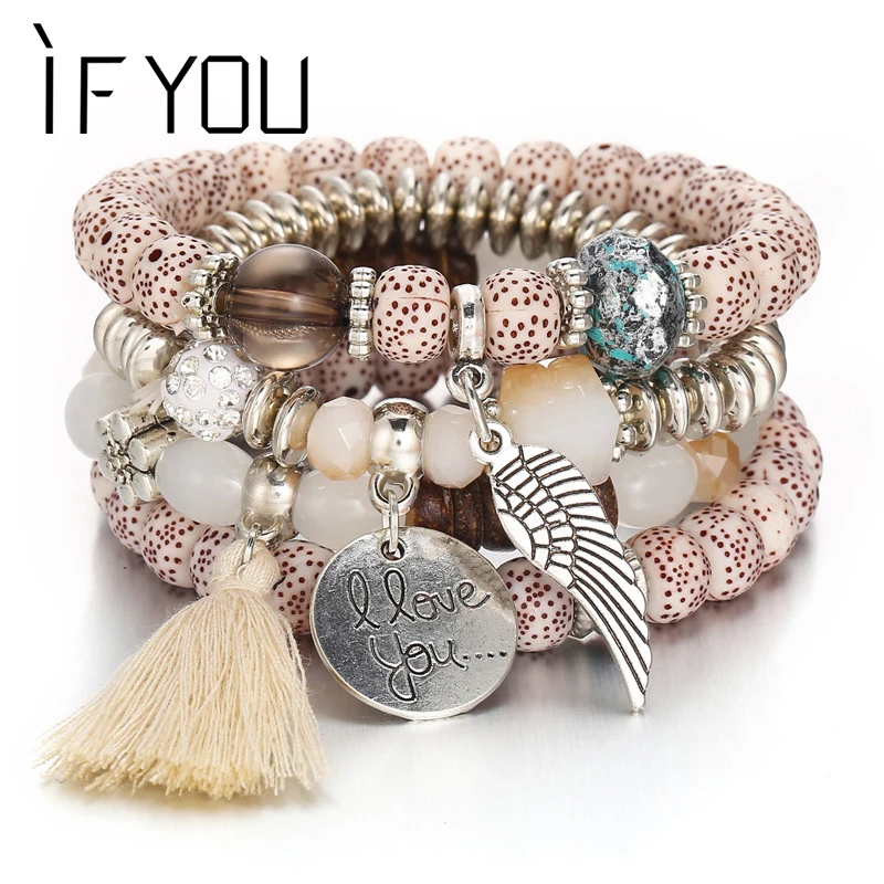 IF YOU Wing Tassel Letters Multilayer Bracelets For Men Imitation Natural Stone Charms Bracelets Bangles Jewelry Dropshipping
IF YOU Wing Tassel Letters Multilayer Bracelets For Men Imitation Natural Stone Charms Bracelets Bangles Jewelry Dropshipping