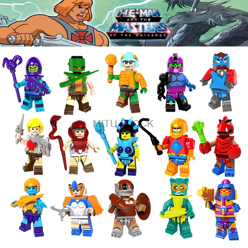 Super Heroes He-Man Masters Building Blocks Skeletor Ramman Trapjaw Clawfl Beastman Manaface He Man Figures
Super Heroes He-Man Masters Building Blocks Skeletor Ramman Trapjaw Clawfl Beastman Manaface He Man Figures