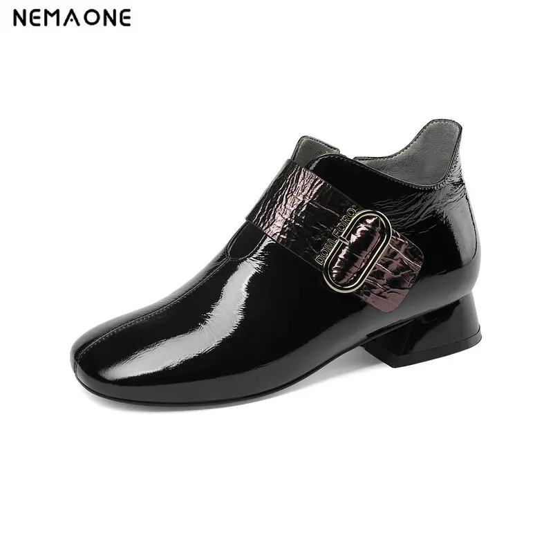 NemaoNe Nre genuine leather women boots 3cm low heels ankle boots spring autumn square toe ladies dress shoes
NemaoNe Nre genuine leather women boots 3cm low heels ankle boots spring autumn square toe ladies dress shoes