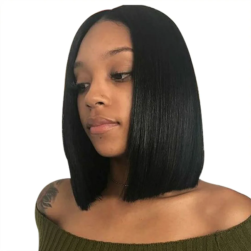 Short Bob Lace Front Human Hair Wigs For Black Women Remy Hair Straight Full End Lace Front Wigs With Baby Hair Natural Color
Short Bob Lace Front Human Hair Wigs For Black Women Remy Hair Straight Full End Lace Front Wigs With Baby Hair Natural Color