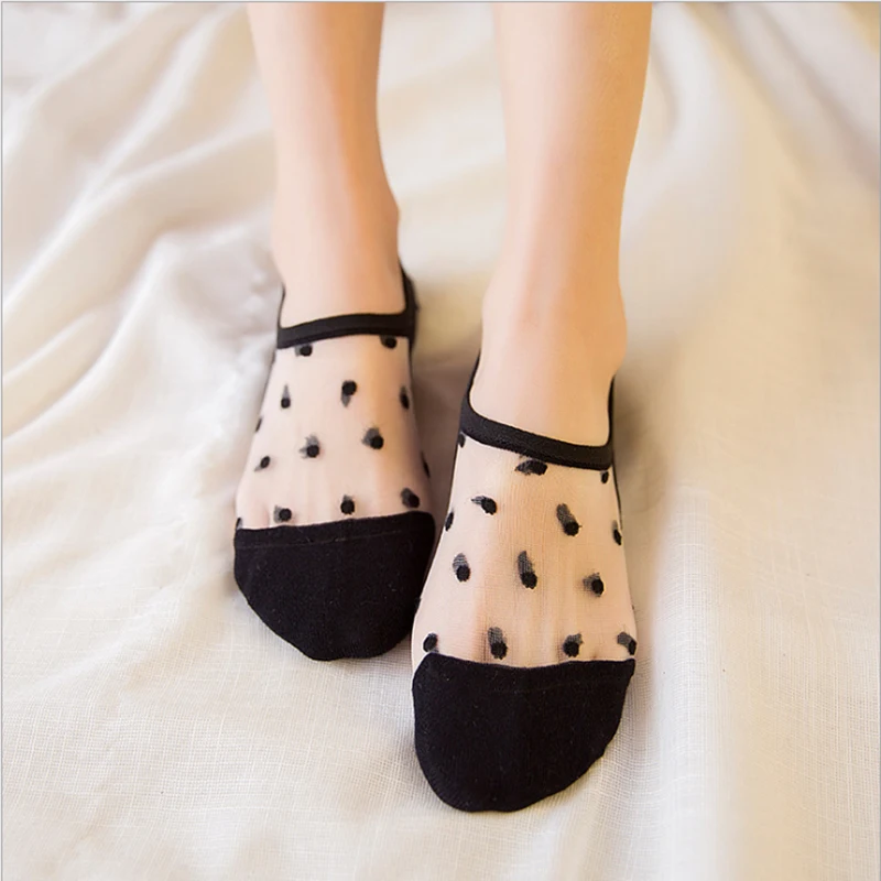 Fashion Summer Female Women Girl Silk Glass Socks Transparent Crystal Invisible Dot Socks
Fashion Summer Female Women Girl Silk Glass Socks Transparent Crystal Invisible Dot Socks