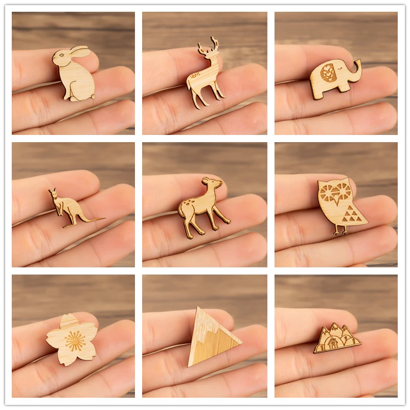 Lovely Lucky Cartoon Rabbit Elephant Wooden Brooch Pins Dainty Flower Mountain Brooch Metal Buckle Pin for Coat Shirt Jackets
Lovely Lucky Cartoon Rabbit Elephant Wooden Brooch Pins Dainty Flower Mountain Brooch Metal Buckle Pin for Coat Shirt Jackets