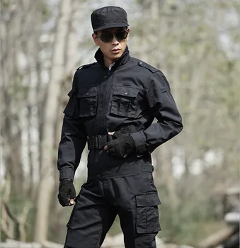 High quality Polyester Material Combat uniform Men's Sets military uniform Brand military fans Tactical Uniform Black suits
High quality Polyester Material Combat uniform Men's Sets military uniform Brand military fans Tactical Uniform Black suits