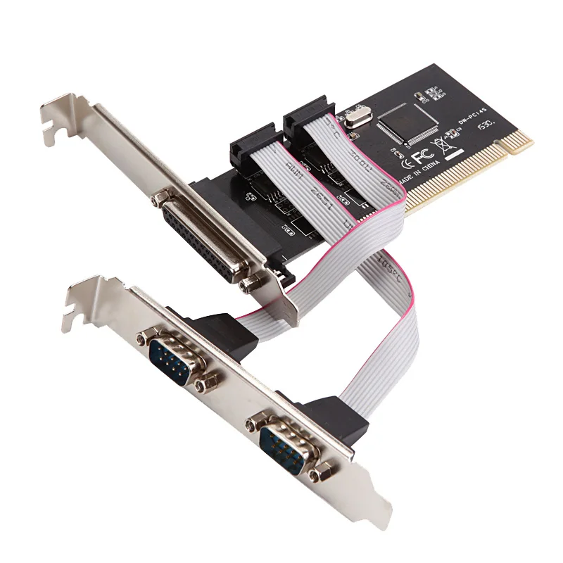 Грейт Q PCI в 2 порта серийный 1 порт параллельная карта RS 232 RS232 Настольный Райзер