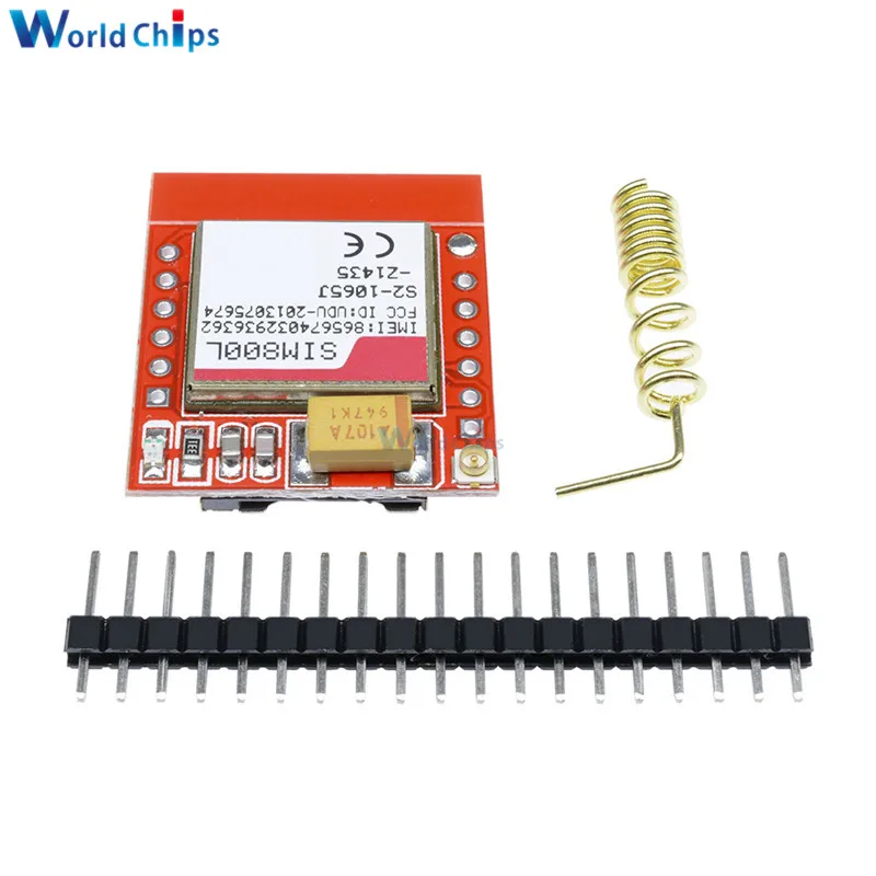 

10Pcs Mini Smallest SIM800L GPRS GSM Module MicroSIM Card Core Wireless Board Quad-band TTL Serial Port With Antenna For Arduino