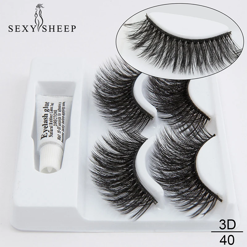 SEXYSHEEP 2 pairs Natural False Eyelashes Fake Lashes Long Makeup 3D Mink Lashes Eyelash Extension Mink Eyelashes glue
SEXYSHEEP 2 pairs Natural False Eyelashes Fake Lashes Long Makeup 3D Mink Lashes Eyelash Extension Mink Eyelashes glue
