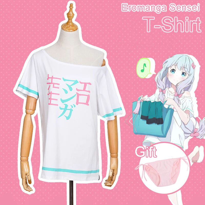 Горячая аниме "Eromanga Sensei" Izumi Sagiri косплей платье с открытым плечом материал: