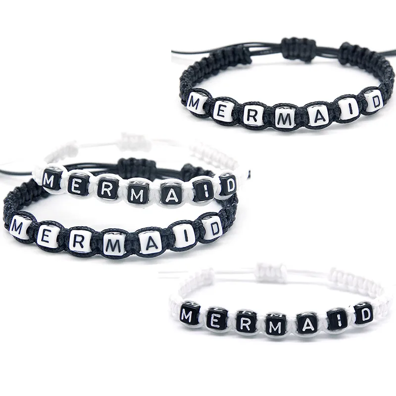 1pcs MERMAID is Beautiful Charm Bracelets Rope Chain Infinity Wish Adjust Size for Cute Girls DIY Beaded Jewelry Gifts Supplies
1pcs MERMAID is Beautiful Charm Bracelets Rope Chain Infinity Wish Adjust Size for Cute Girls DIY Beaded Jewelry Gifts Supplies