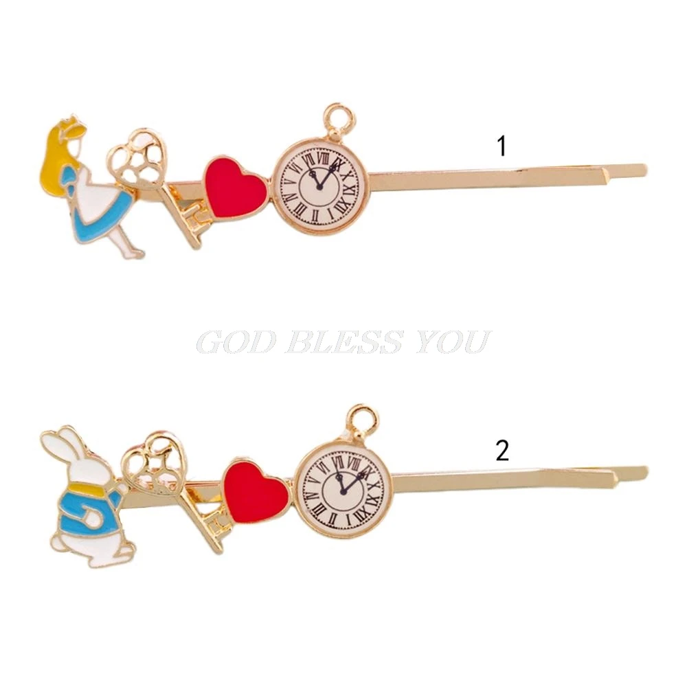 Japanese Sweet Fairy Tale Alice Hair Clip Young Girls Cartoon Rabbit Oil Drop Hairpins Metal Alloy Student Preppy Style Barrette
Japanese Sweet Fairy Tale Alice Hair Clip Young Girls Cartoon Rabbit Oil Drop Hairpins Metal Alloy Student Preppy Style Barrette