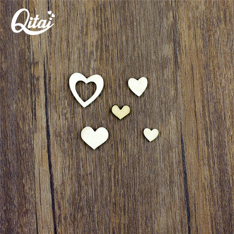 QITAI 250Pcs/Box Mini Heart Shape Wooden Crafts Home Decoration for children room Card Varieties Of Specifications Wf159
QITAI 250Pcs/Box Mini Heart Shape Wooden Crafts Home Decoration for children room Card Varieties Of Specifications Wf159