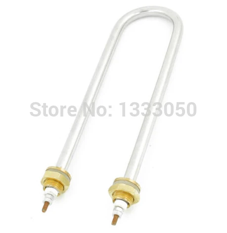 Image Free Shipping  AC 220V 1.5KW U Shaped Water Boil Electric Heating Tube Heater Heat Tool