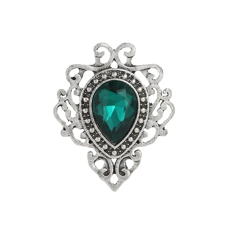 Red Green Blue Drop-Shaped Faceted Crystal Little Shiny Clear Rhinestone Hollow Lace Silver Brooches For Women
Red Green Blue Drop-Shaped Faceted Crystal Little Shiny Clear Rhinestone Hollow Lace Silver Brooches For Women