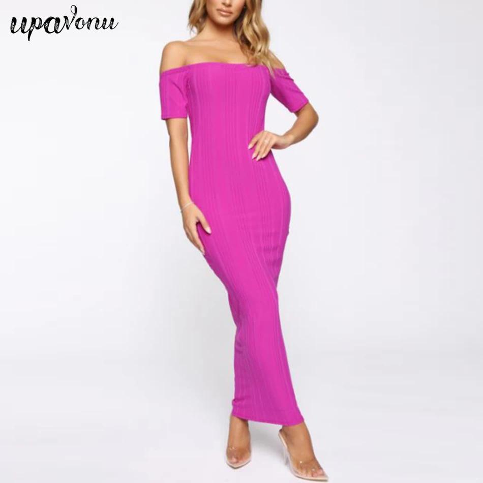 2019 Summer New Women's Dress Strapless Backless Bandage Dress Sexy Tight Dress Fuchsia Dress Vestidos
2019 Summer New Women's Dress Strapless Backless Bandage Dress Sexy Tight Dress Fuchsia Dress Vestidos