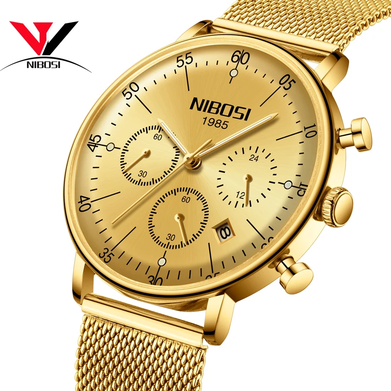 Montre Homme 2018 NIBOSI Watches Men Luxury Brand Convex Face Waterproof Mesh Strap Analog Quartz Male Clock Relogio Masculino
Montre Homme 2018 NIBOSI Watches Men Luxury Brand Convex Face Waterproof Mesh Strap Analog Quartz Male Clock Relogio Masculino