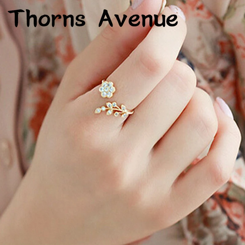 New Fashion Rose Gold Color Leaves Flower Rhinestone Open Ring Adjustable Ring Boho Wedding Statement Rings For Women Wholesale
New Fashion Rose Gold Color Leaves Flower Rhinestone Open Ring Adjustable Ring Boho Wedding Statement Rings For Women Wholesale