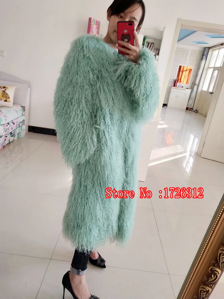 Women winter real mongolian sheep fur coat long paragraph o-neck whole skin beach wool overcoat female fur outerwear
Women winter real mongolian sheep fur coat long paragraph o-neck whole skin beach wool overcoat female fur outerwear