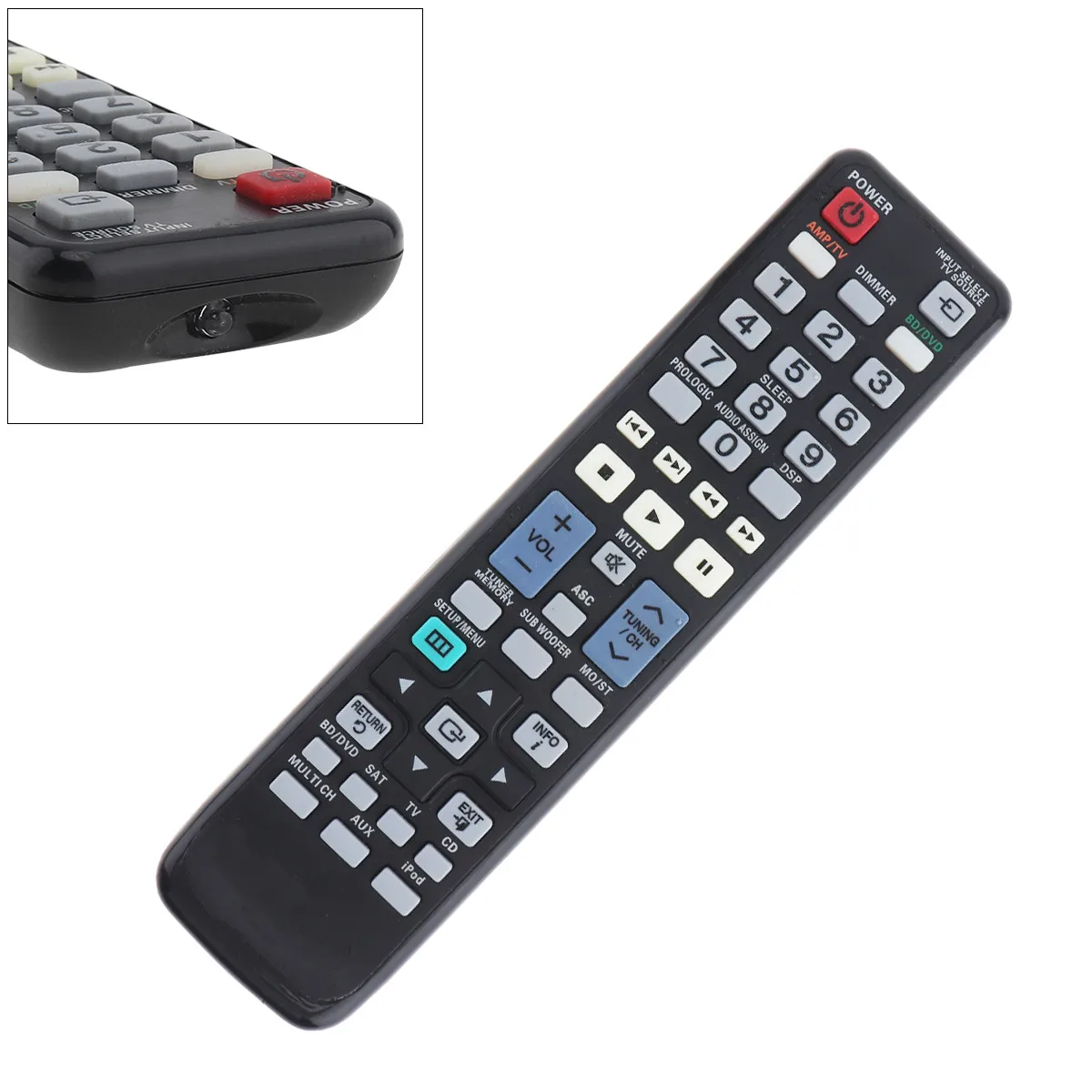 KELANG Universal IR TV Remote Control with 10M Transmission Distance for Samsung TV AA59-00424A AA59-00465A AA59-00475A AA59-00
KELANG Universal IR TV Remote Control with 10M Transmission Distance for Samsung TV AA59-00424A AA59-00465A AA59-00475A AA59-00