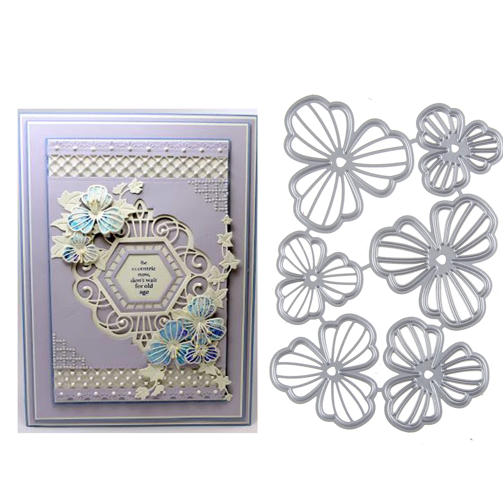 Hemere 6pc Layer Flower Sewing Metal Cutting Dies Stencil for DIY Making Scrapbook Decor Photo Album Embossing Paper Cards Craft
Hemere 6pc Layer Flower Sewing Metal Cutting Dies Stencil for DIY Making Scrapbook Decor Photo Album Embossing Paper Cards Craft