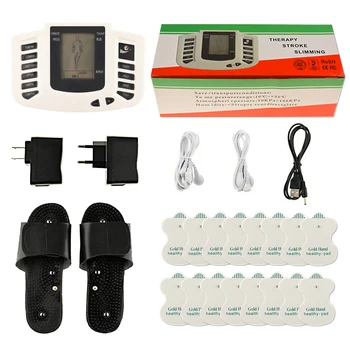 Russian Button Slipper+16pcs Electrode Pads Electrical Muscle Stimulator Body Relax Massager Pulse Tens Acupuncture Machine
Russian Button Slipper+16pcs Electrode Pads Electrical Muscle Stimulator Body Relax Massager Pulse Tens Acupuncture Machine