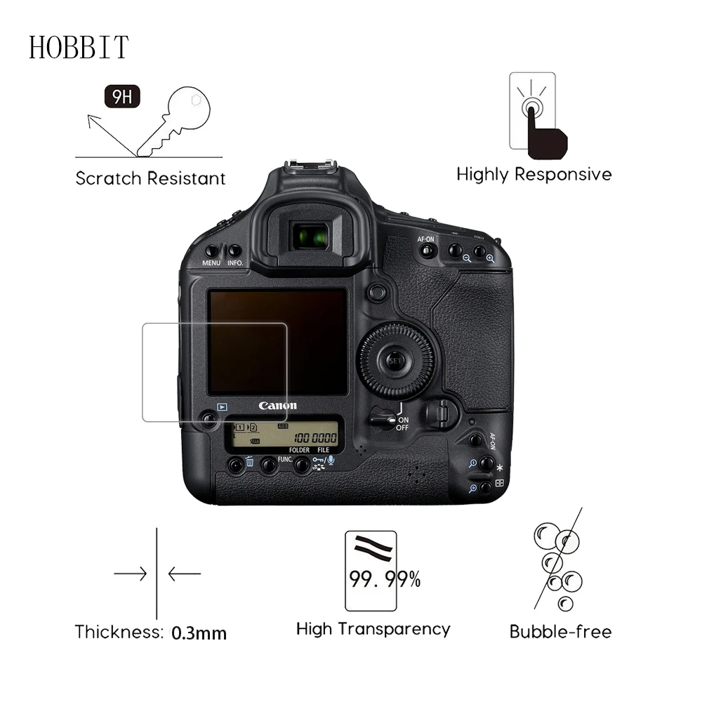 2Pack For Canon Eos-1D Mark IV 1DIV 4311D 0.3mm 2.5D 9H Clear Tempered Glass Screen Protector Digital Camera Anti-Scratch Film
2Pack For Canon Eos-1D Mark IV 1DIV 4311D 0.3mm 2.5D 9H Clear Tempered Glass Screen Protector Digital Camera Anti-Scratch Film