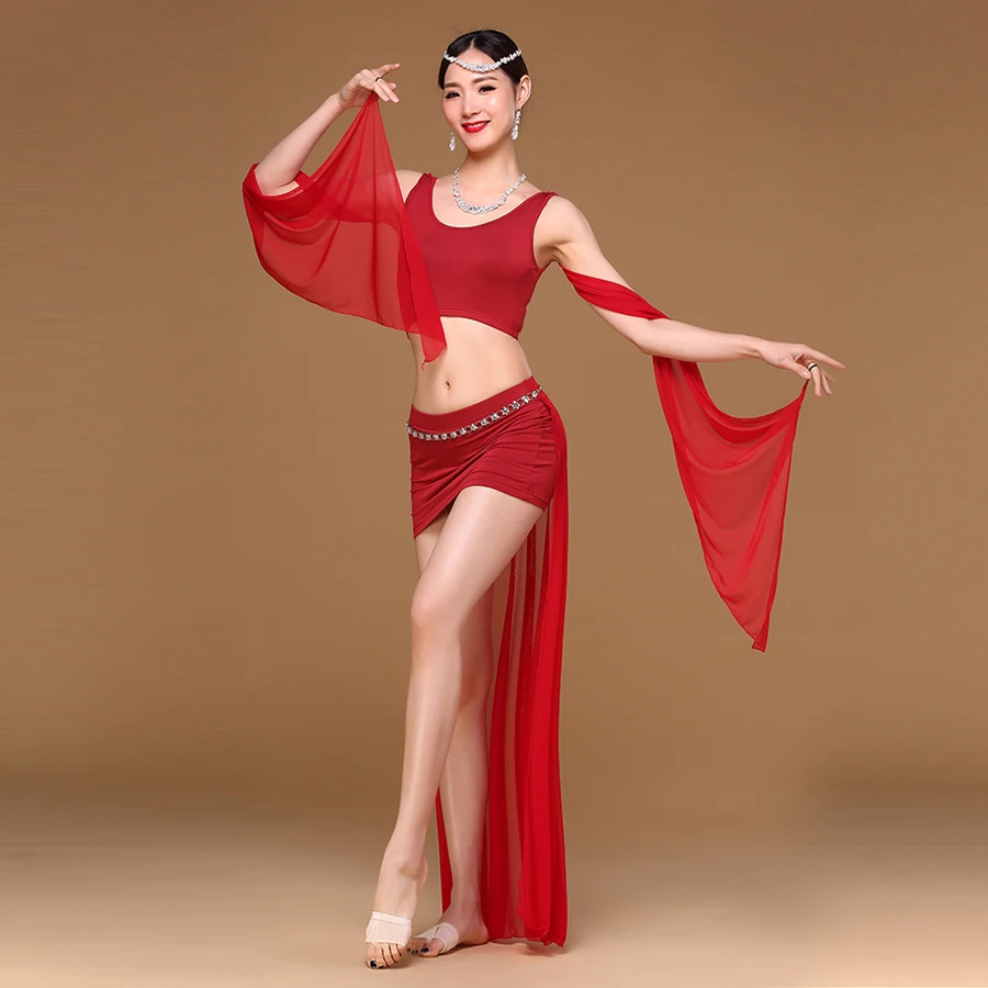New Women Belly Dance Costumes Modal 2Pcs(Top+Skirt) oriental belly dancing clothes
New Women Belly Dance Costumes Modal 2Pcs(Top+Skirt) oriental belly dancing clothes