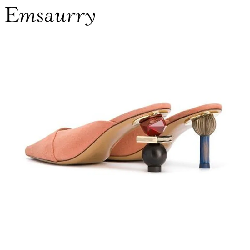 2019 New Chic Asymmetrical Heel Mules For Women Spring Slingback Cover Toes Individual Strange Heel Slippers Women
2019 New Chic Asymmetrical Heel Mules For Women Spring Slingback Cover Toes Individual Strange Heel Slippers Women