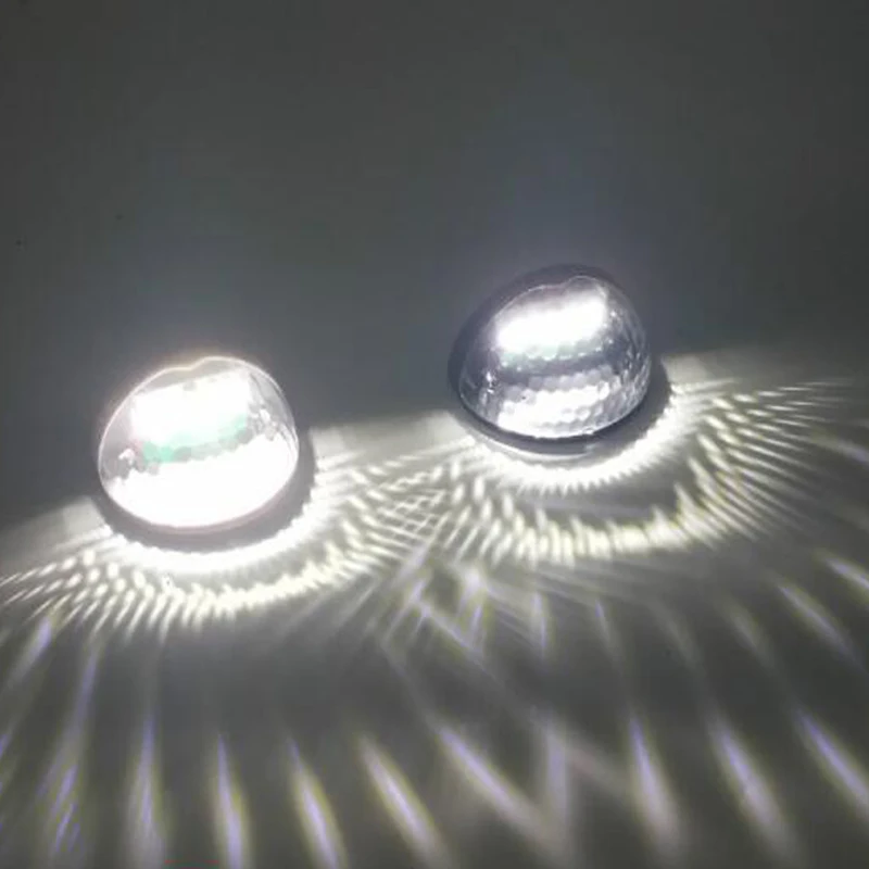 2019 NEW 6 LED solar light Outdoor semicircular Stair light wall lamp for Home Decor Garden,yard Fence light (4)