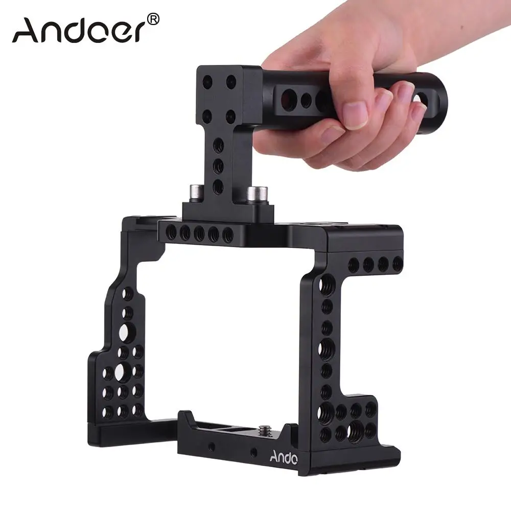Andoer Video Film Movie Making Stabilizer Top Handle Camera Cage for Sony A7II/A7III/A7SII/A7M3/A7RII/A7RIII Camera
Andoer Video Film Movie Making Stabilizer Top Handle Camera Cage for Sony A7II/A7III/A7SII/A7M3/A7RII/A7RIII Camera