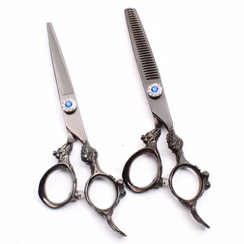 6.0" 17.5cm JP 440C Customize Logo Black Hairdressing Scissors Thinning Scissors Cutting Shears Hair Clippers Styling Tool C9004
6.0" 17.5cm JP 440C Customize Logo Black Hairdressing Scissors Thinning Scissors Cutting Shears Hair Clippers Styling Tool C9004