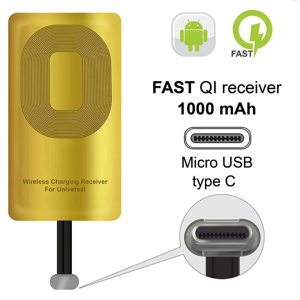QI Receiver Type C For Google Pixel 2 2XL LG Stylo V20 G5 HTC 10 Nexus 6P OnePlus 3 5 Poco F1 TypeC QI Wireless Receiver Adapter
QI Receiver Type C For Google Pixel 2 2XL LG Stylo V20 G5 HTC 10 Nexus 6P OnePlus 3 5 Poco F1 TypeC QI Wireless Receiver Adapter