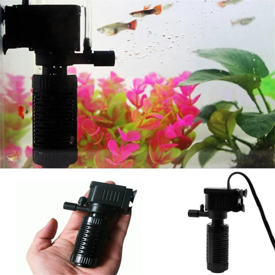Mini Multi-function Aquarium Filter 1PC 3in1 Aquarium Internal Filter Oxygen Submersible Water Pump For Fish Tank Pond EU Plug
Mini Multi-function Aquarium Filter 1PC 3in1 Aquarium Internal Filter Oxygen Submersible Water Pump For Fish Tank Pond EU Plug