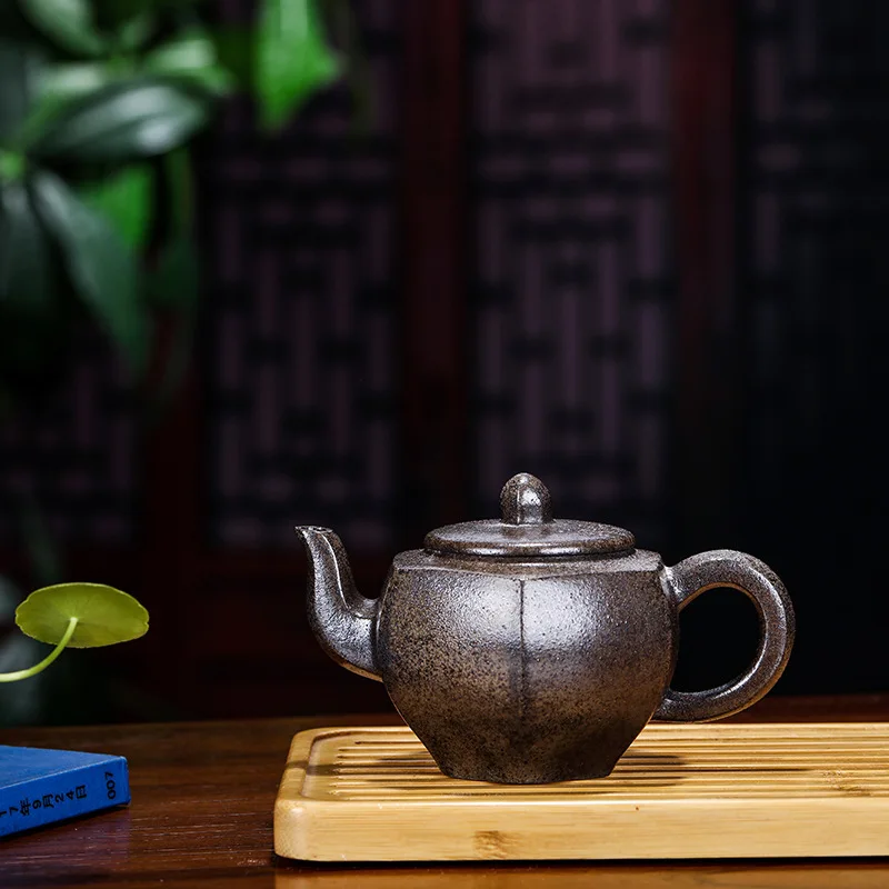 Pottery Teapot Famous Full Manual Raw Ore Purple Ink For Imprinting Of Seals Six Square Firewood Kettle Kungfu Online Teapot
Pottery Teapot Famous Full Manual Raw Ore Purple Ink For Imprinting Of Seals Six Square Firewood Kettle Kungfu Online Teapot