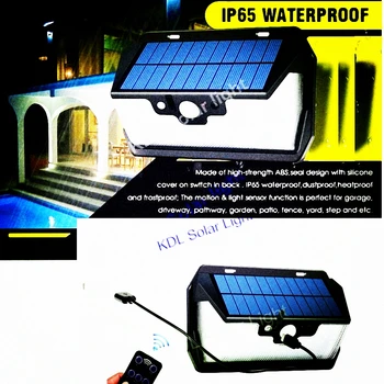 55 LED 900lm Solar Light remote control radar smart 3 side lighting Leds Waterpr street wall lamp yard camp garage
55 LED 900lm Solar Light remote control radar smart 3 side lighting Leds Waterpr street wall lamp yard camp garage