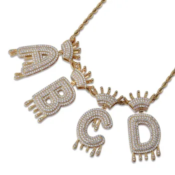 Lucky Sonny Factory Price Drip Bubble Letters Hip-hop BlingCrown Initials Pendants & Necklaces Iced CZ Out Men Jewelry Dropship
Lucky Sonny Factory Price Drip Bubble Letters Hip-hop BlingCrown Initials Pendants & Necklaces Iced CZ Out Men Jewelry Dropship