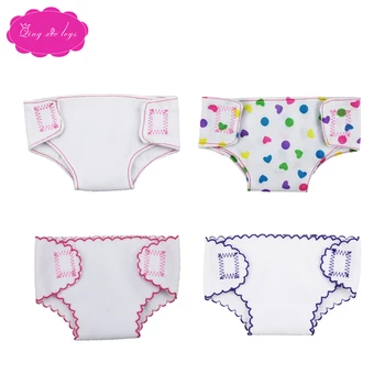 18 inch Girls doll accessories 4 simple white diaper briefs American newborn underwear Baby toys fit 43 cm baby dolls c540
18 inch Girls doll accessories 4 simple white diaper briefs American newborn underwear Baby toys fit 43 cm baby dolls c540