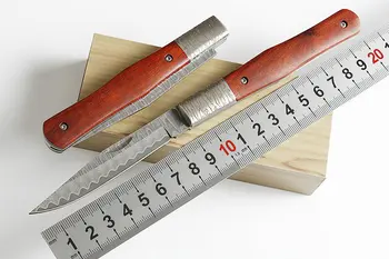 Excellent gift VG10 Damascus wooden handle Pocket Knife classical fruit sushi knife unique steel chef famous knife
Excellent gift VG10 Damascus wooden handle Pocket Knife classical fruit sushi knife unique steel chef famous knife