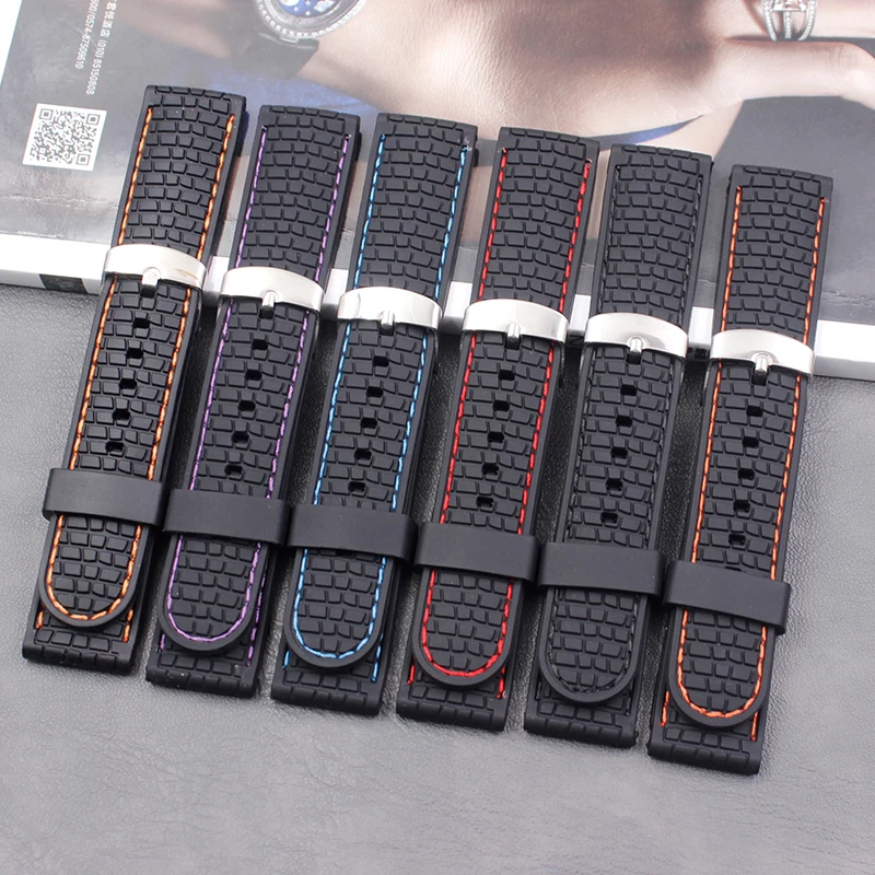 Men's silicone strap 22mm ladies outdoor sports waterproof and sweat-proof suture rubber strap buckle accessories
Men's silicone strap 22mm ladies outdoor sports waterproof and sweat-proof suture rubber strap buckle accessories
