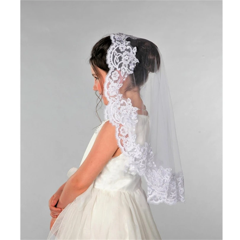 2019 ISHSY Wedding Flower Girls First communion Veils Applique Edge One Layer Children Kids Tulle Veil Voile Fille velo de Novia
2019 ISHSY Wedding Flower Girls First communion Veils Applique Edge One Layer Children Kids Tulle Veil Voile Fille velo de Novia